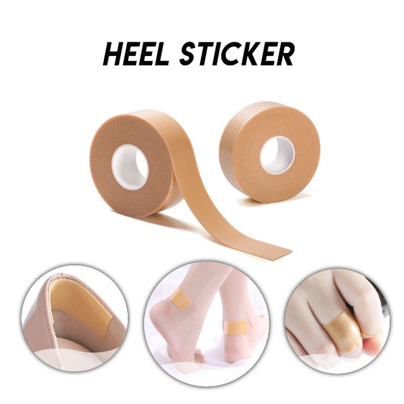 Plester Pelindung Kaki Anti Lecet 500 Cm Stiker Tape Busa Pelindung Tumit Dan Jari Waterproof Wear Resistance 5M 1 Roll Plester Heel Sticker Serbaguna