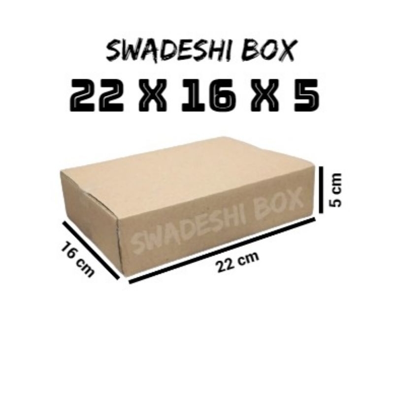 

kardus/karton/box uk. 22x16x5 cm untuk packing singlewall polos