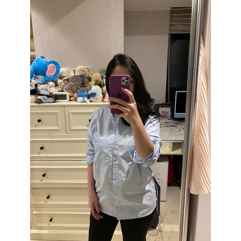 Pomelo blue shirt top size L