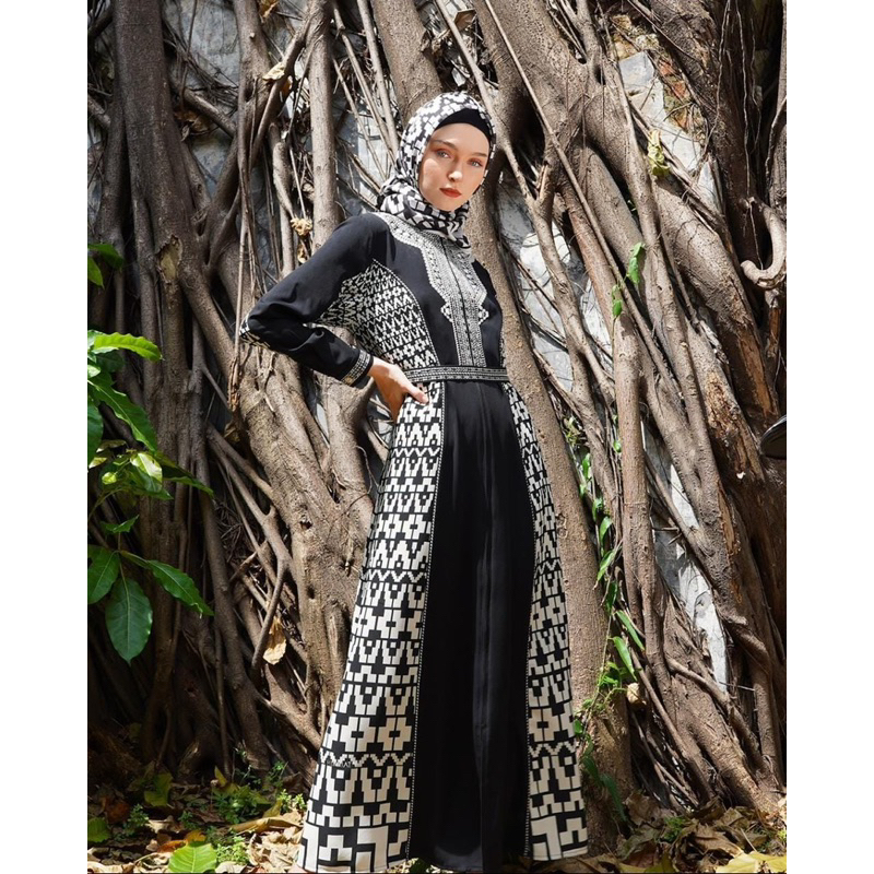 Baju hikmat terbaru Gamis Dress abaya hikmat A3840