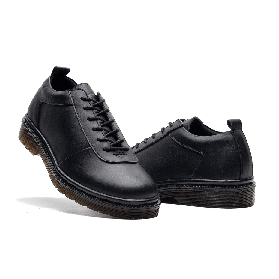 LOW SVEND BLACK (KULIT ASLI) |MNM x Greata| Sepatu Pantofel Pria Formal / Kantor ORI