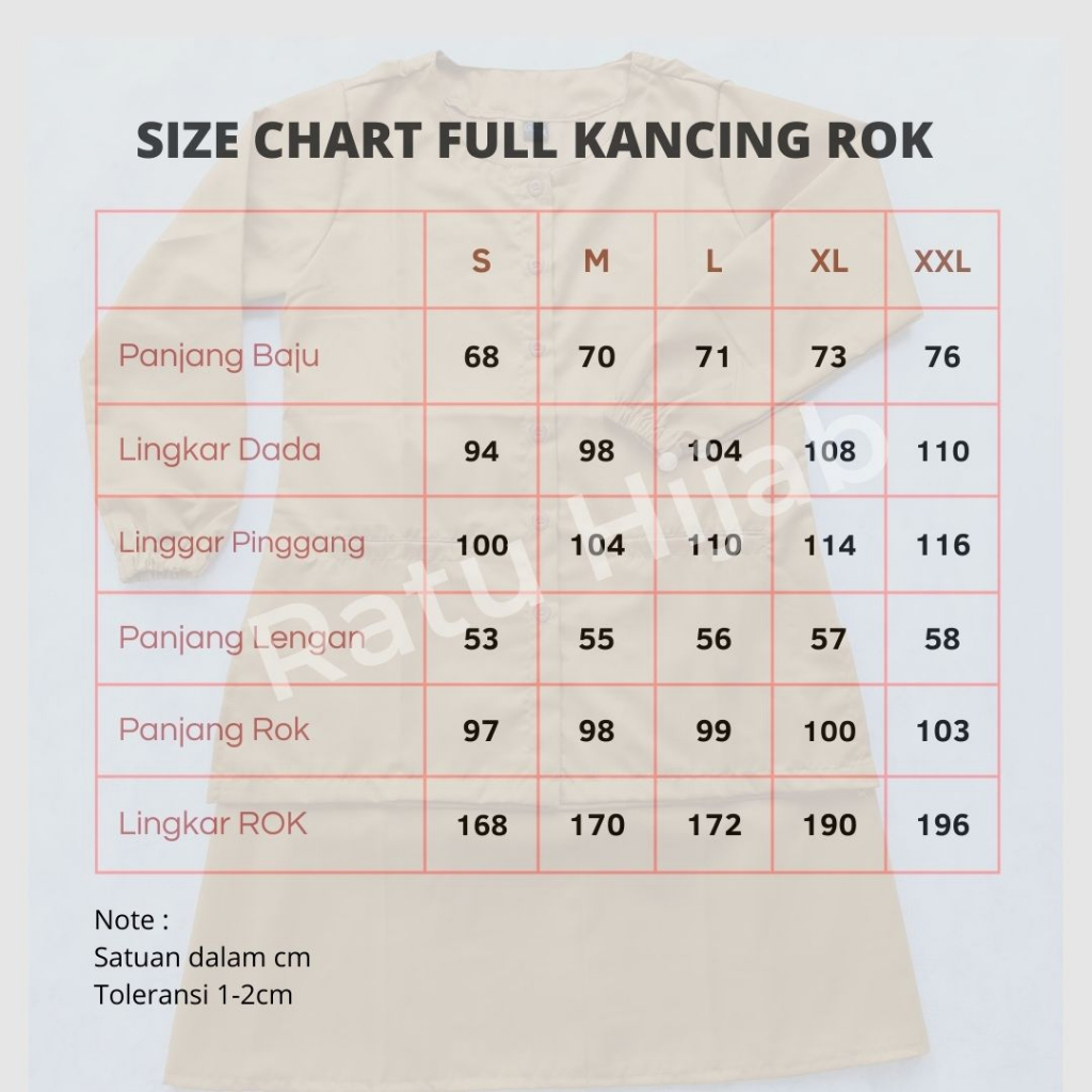 Baju OK OKA ROK Full Kancing bahan Toyobo