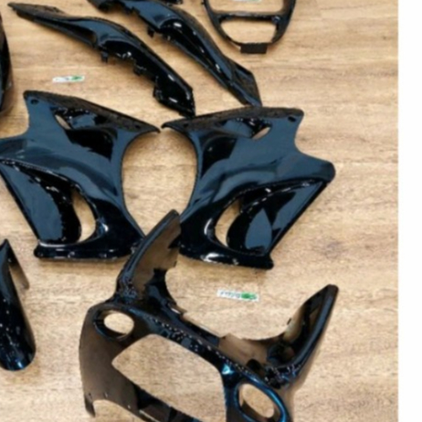 Cover Body Fairing Full Set Ninja RR Old Hitam