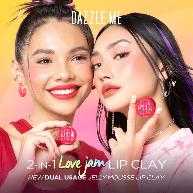 [BISA COD] DAZZLE ME 2in1 Love Jam Lip Clay - Lip Clay Dazzle Me - Lipstick Dazzle Me - Dazzle Me Love Jam