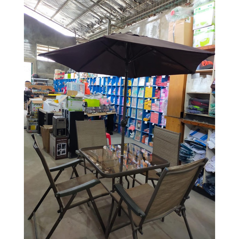 SOLEIL KURSI TAMAN SET PAYUNG KURSI MEJA