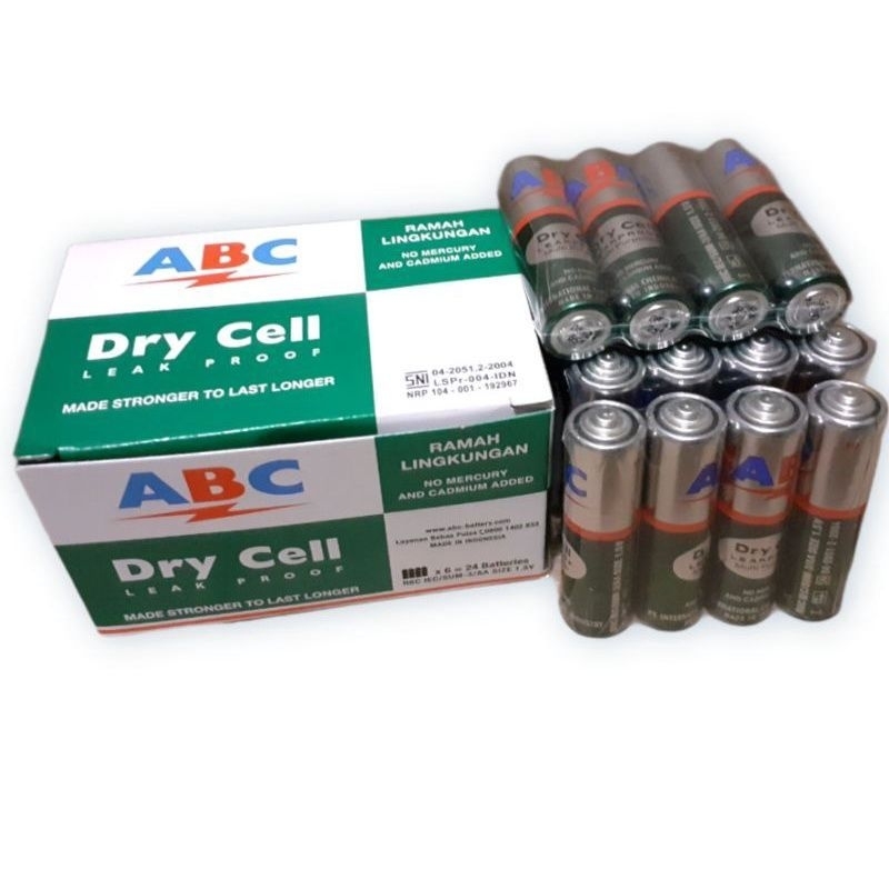 BATTERY ABC AA ECERAN / Baterai ABC Hijau AA Size 1.5V Dry Cell