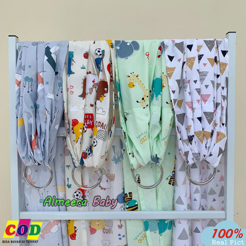 Gendongan Bayi Ringsling Bahan PolyMicro Ukuran 205cm x 70cm Almeera Baby and Kids