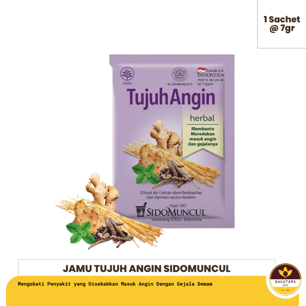 Jual Jamu Tujuh Angin Sido Muncul Isi 10 Sachet Serbuk Shopee Indonesia