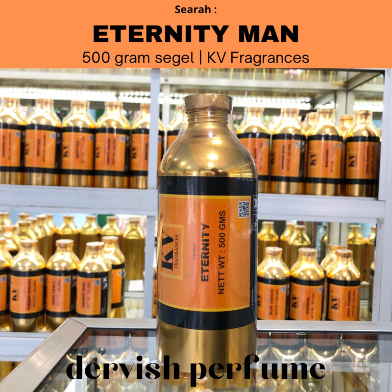 BIBIT PARFUM MURNI KV FRAGRANCES ETERNITY SEARAH ETERNITY MAN SEGEL 500 gram