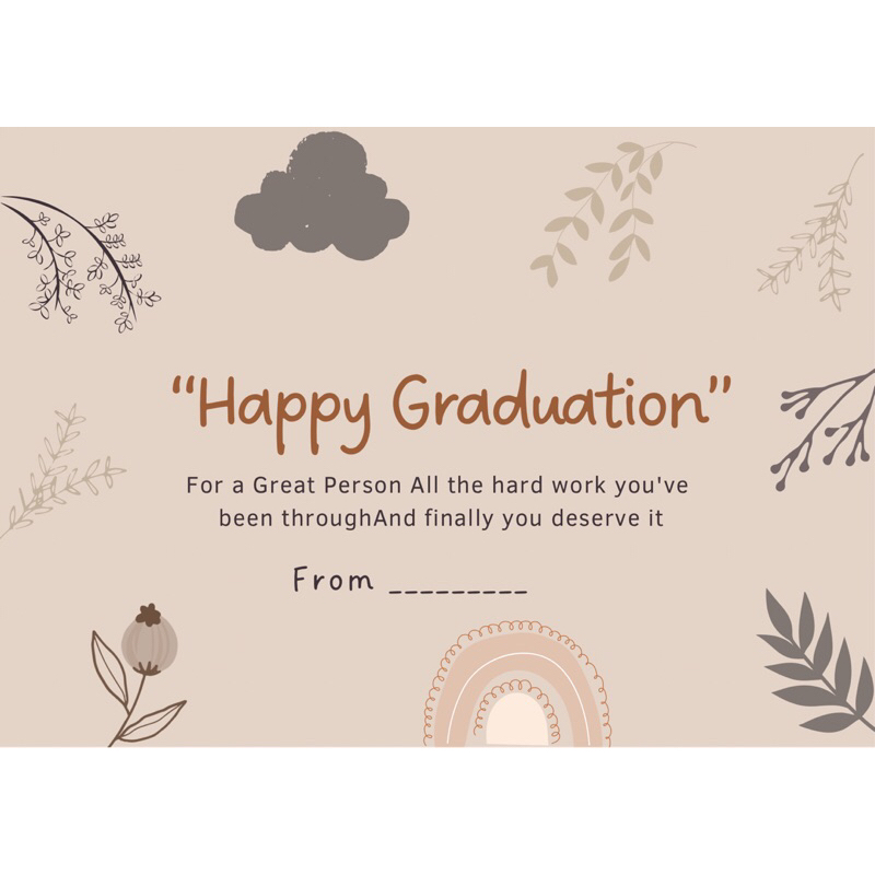 Thank You card (TULIS NAMA FROM&amp; DEAR DI KOMENTAR)