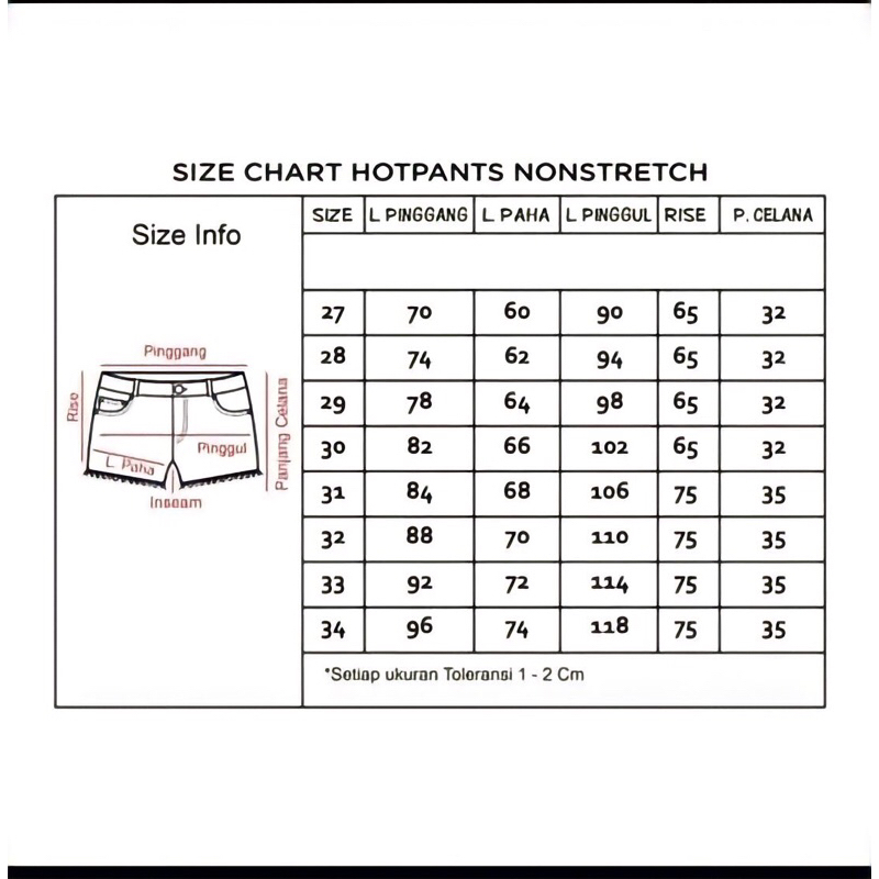 KATALOG HOTPANTS