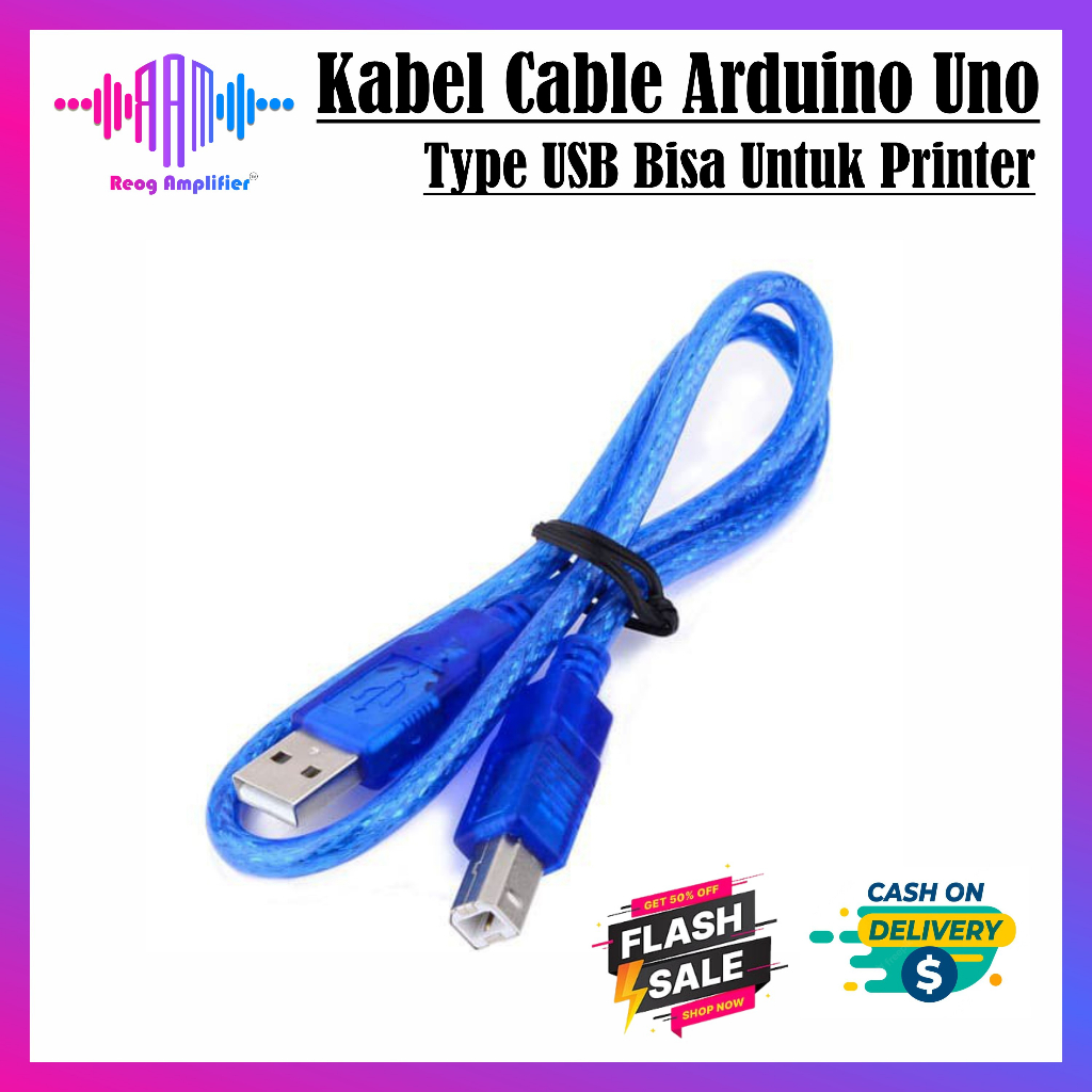 Kabel Cable Arduino Uno Tipe Type USB B Bisa Untuk Printer