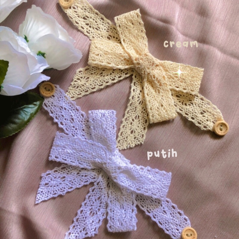 KONEKTOR MASKER PITA RAJUT HANDMADE