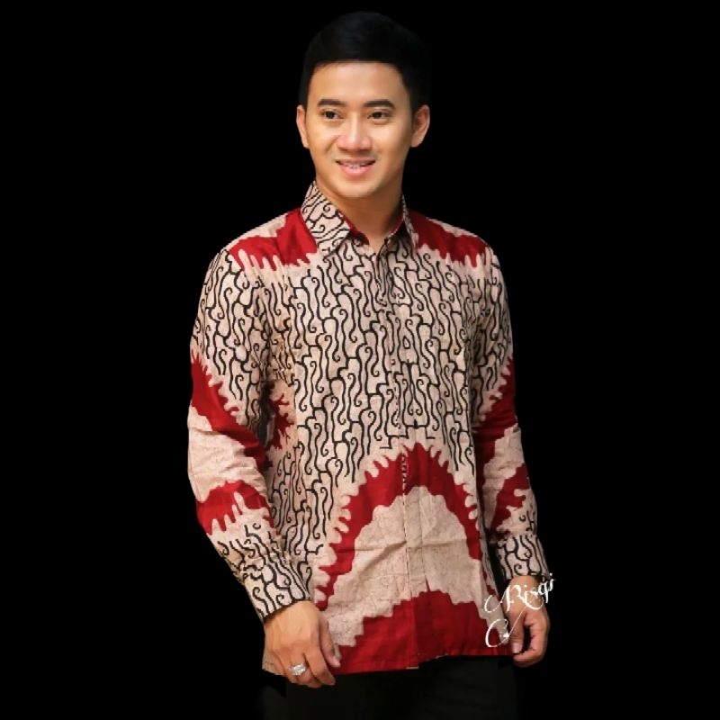 Kemeja batik pria lengan panjang reguler | Baju batik pria lengan panjang premium