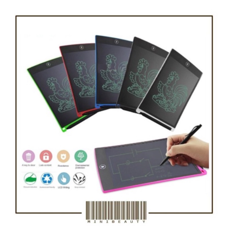 lcd drawing writing tablet  8.5 inch mainan papan tulis bisa hapus board digital pad edukasi pen gambar easy writting 8,5&quot; tab untuk anak menggambar belajar menulis gambar edukatif