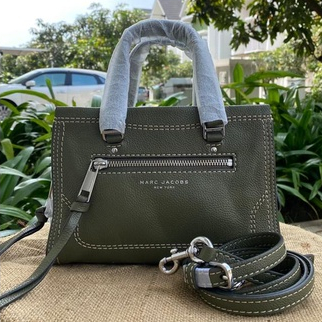Tas Wanita Branded Marc Jacobs MJ Mini Cruiser Satchel Caper Olive Green 100% Original
