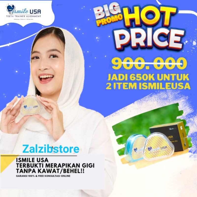 Garansi 100% Ismile USA Original / IsmileUSA / smile gigi / trainer gigi / warna transparan