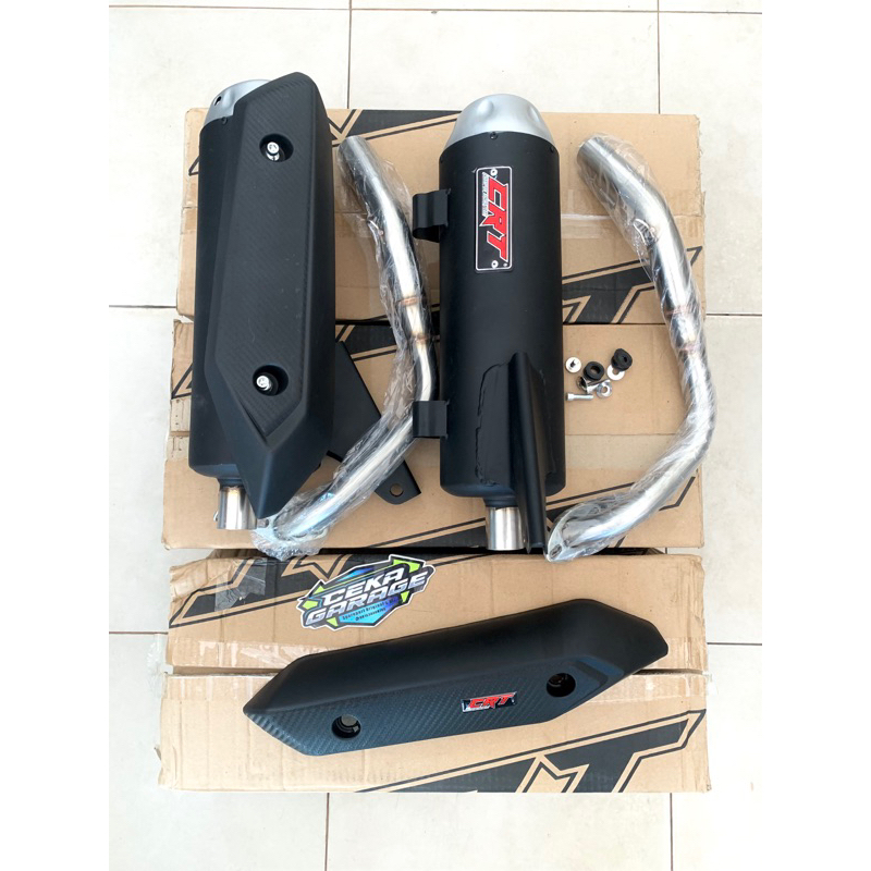 knalpot tusu tusuk gigi CRT genio beat deluxe scoopy 2020-knalpot standar racing scoopy 2020 beat es