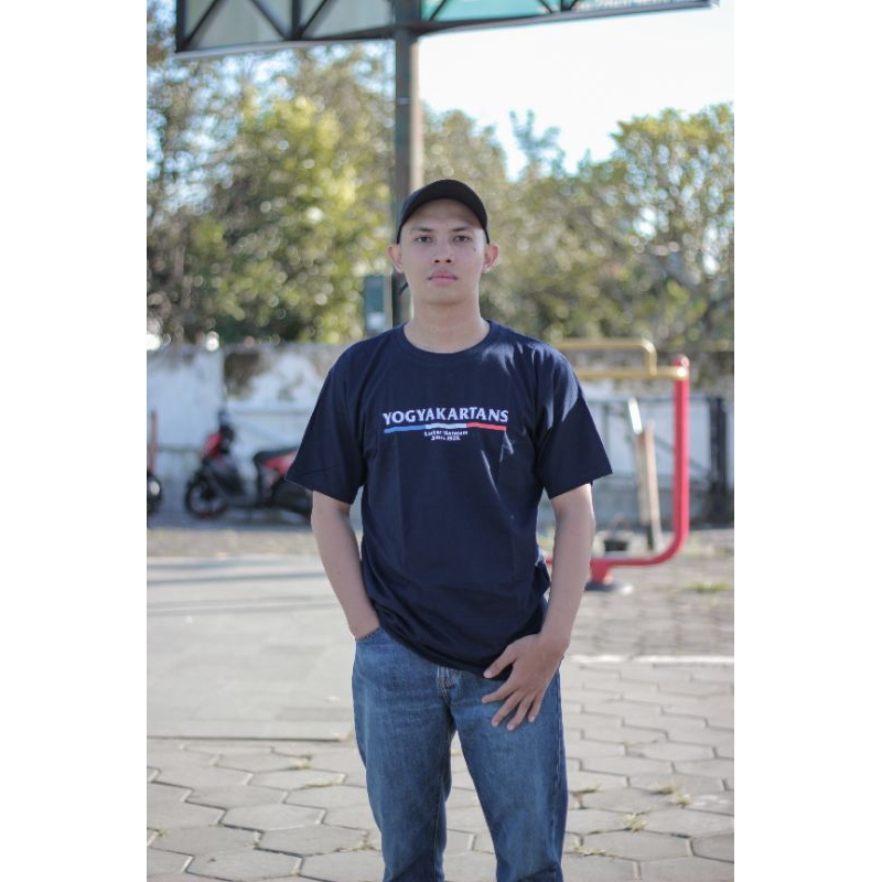 Mataram Merch29 Kaos Biru Dongker Yogyakartans (T-Shirt Navy Blue YK)