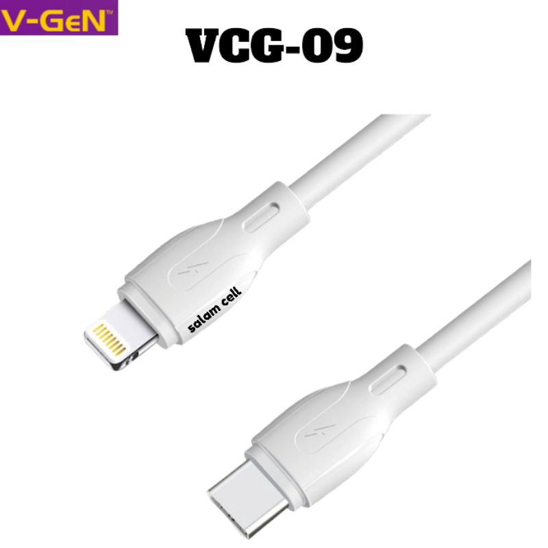 Kabel Data Type-C to iPhone V-Gen VCG-09 2.4A TYPE-C to Lightning Original Vgen Garansi Resmi