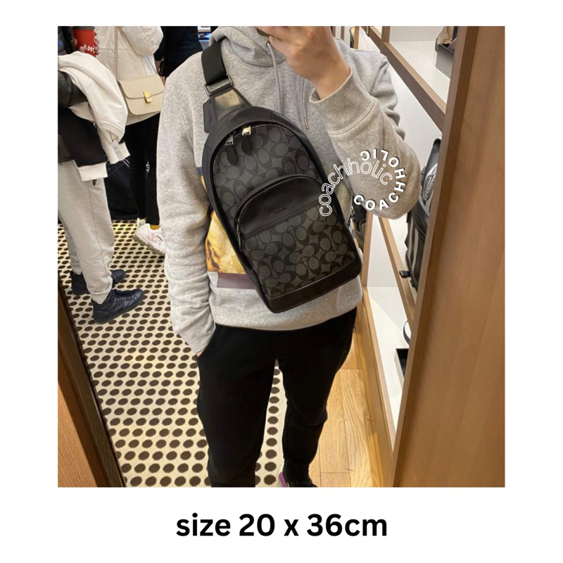 coach houston sling pack original