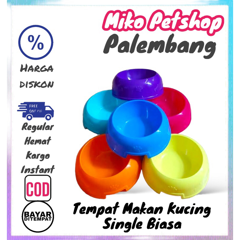 Tempat Makan Kucing SINGLE BIASA