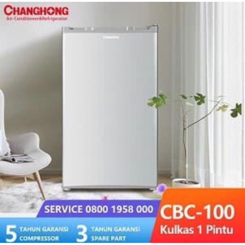 kulkas changhong low watt 92 liter cbc 100 (MEDAN)