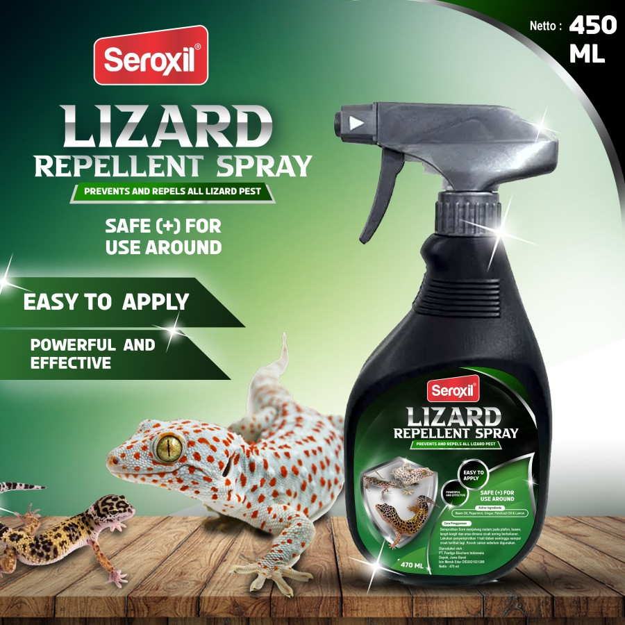 Seroxil Lizard Repellent Spray Pengusir Cicak Alami Herbal Ampuh 450ml