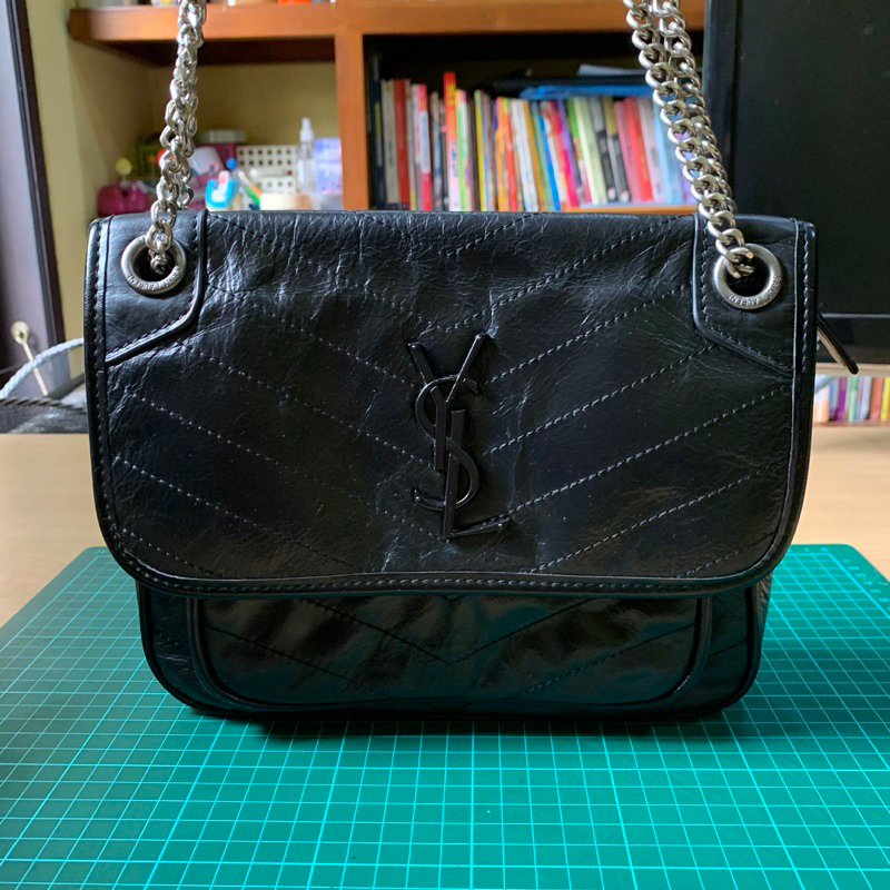 Jual YSL Niki medium grey rhw 27cm Original - Jakarta Utara