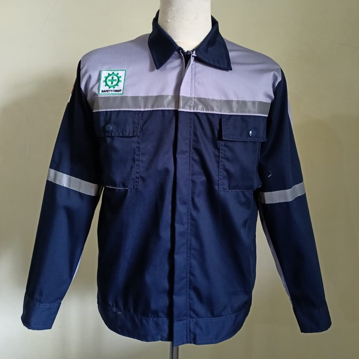 Star Wearpack -  Seragam Kerja Proyek Warna Dongker Kombinasi Abu Muda