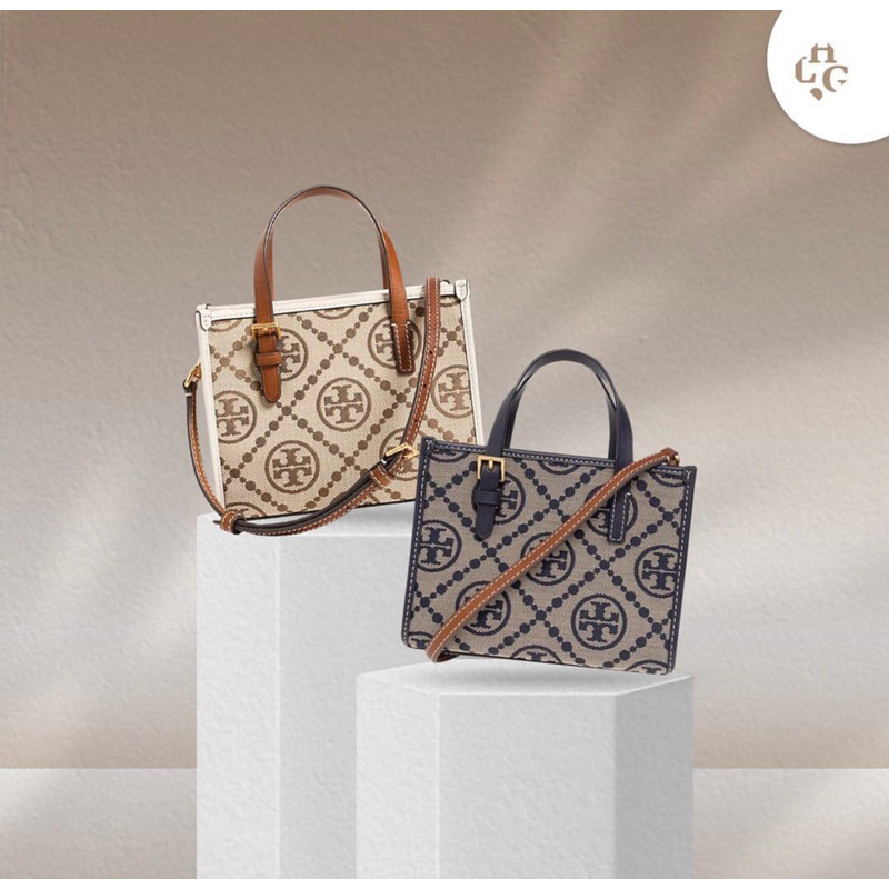 TB T Monogram Jacquard MiniTote
