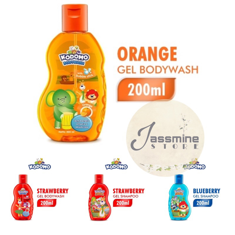 KODOMO BODY WASH GEL 200ml / KODOMO SHAMPOO GEL 200ml