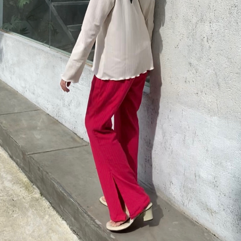 friday knit pants - celana wanita