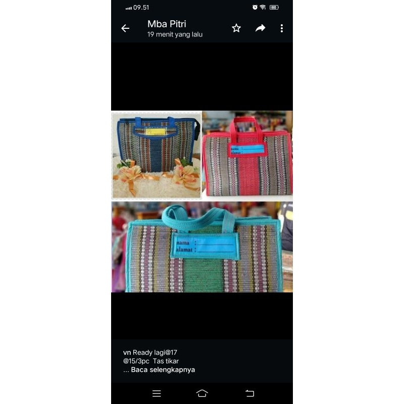 tas buat isi gula 5 kg