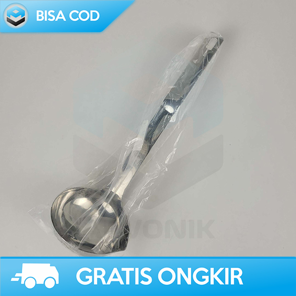 CENTONG SAYUR STAINLESS STEEL SENDOK SUP GAGANG ERGONOMIS SPOON SOUP