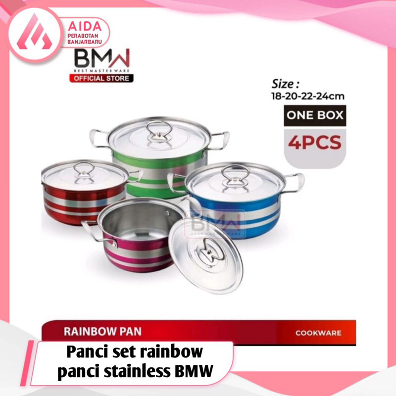 Panci Set Rainbow Panci Set Stainless BMW