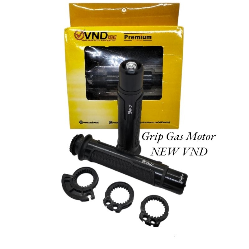 NEW HAND GRIP GAS VND HITAM NMAX AEROX LEXY PCX ADV VARIO BEAT MIO SCOOPY DILL UNIVERSAL MOTOR