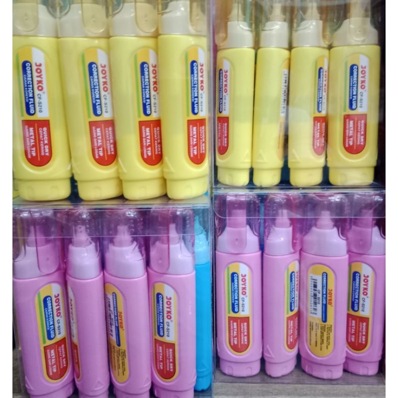 

(promo) 1 pak isi 12 pcs tip ex cair joyko / tipe X CF-S210 joyko