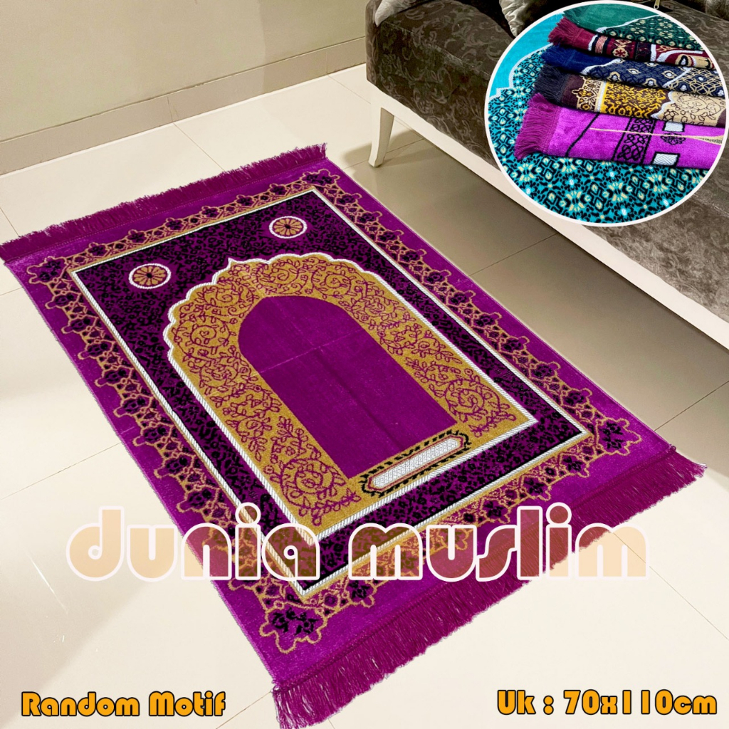 Sajadah Dewasa Tebal Turki Dijamin Halus ukuran 70 cm x 110 cm