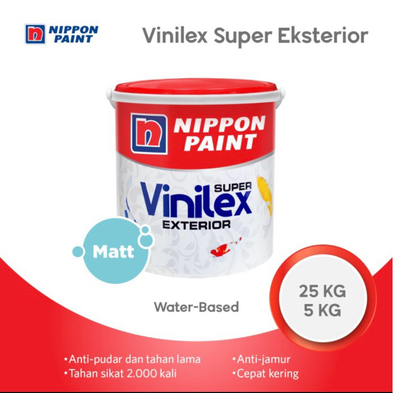 Nippon Vinilex Super Exterior Tinting 5kg / Cat Tembok / Cat Exterior
