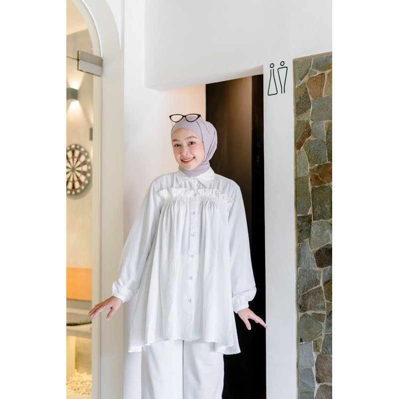 Valerie White Edition Tunic | Dress / Tunik | Tunik Putih | Tunik Cantik |