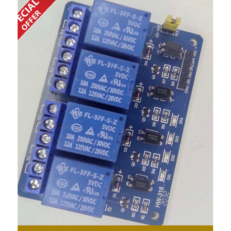 Modul relay 5v 4 channel Arduino