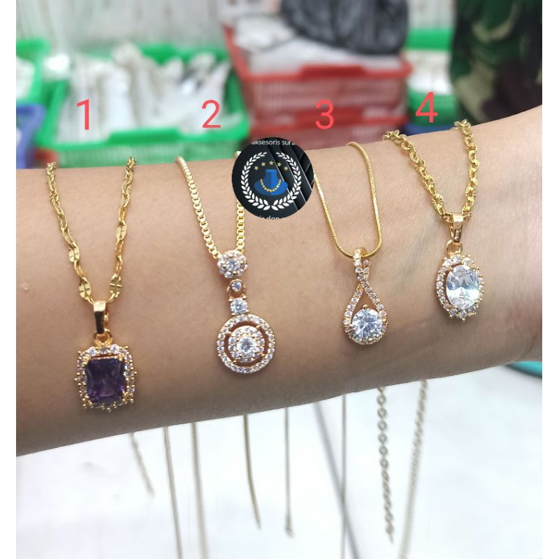 KALUNG PLUS LIONTIN TERBARU  BANYAK MODEL CANTIK DAN ELEGAN