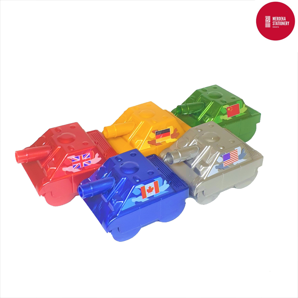 

Rautan/Serutan Pensil/Pencil Sharpener Plastik Mobil-mobilan/Tank 362
