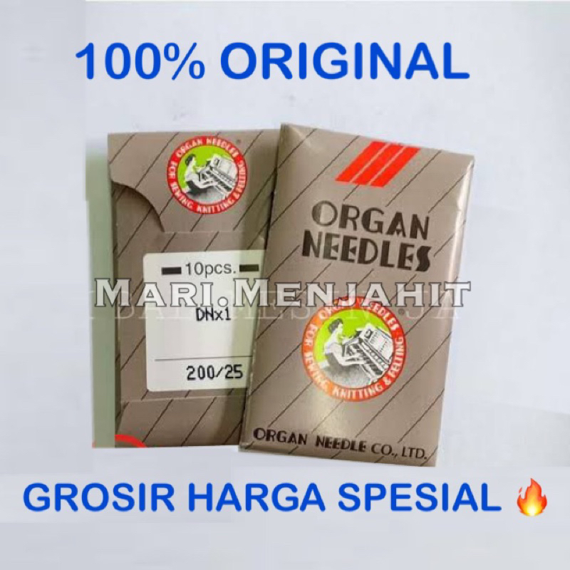 Jarum Jahit Karung Organ DNx1 / DN x 1Ori Jepang ( GK 9-2 / NP-7A )