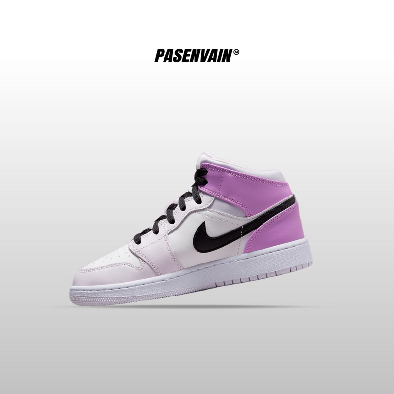 Air Jordan 1 Mid Barely Grape GS 100% Original