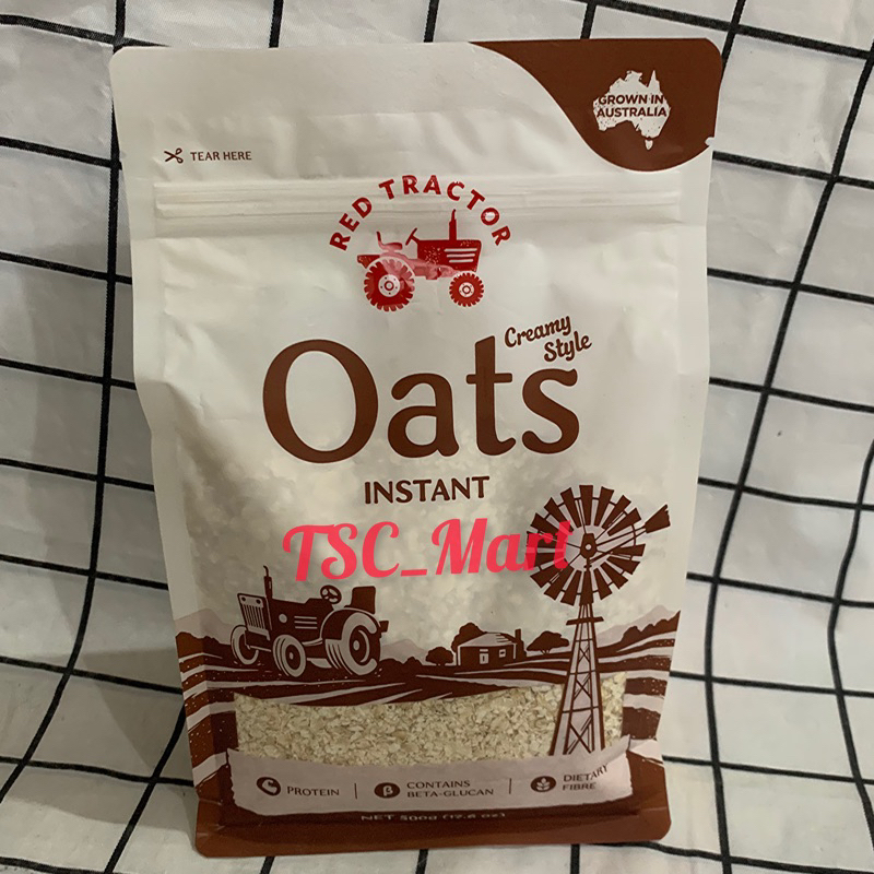 

Red Tractor Creamy Style Oats Instant 500gr / Red / Tractor / Creamy / Style / Organic / Australian / Instant / Oats / Creamy / Style / 500gr / sereal / cereal / sarapan / pagi / sehat