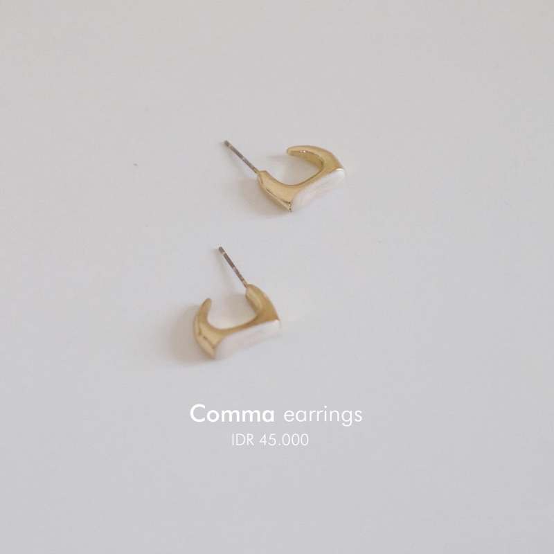 Ark.co - COMMA earrings anting simple minimalis