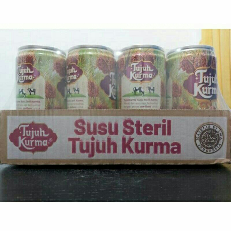 

TUJUH KURMA SUSU STERIL 200ML 1 PAK ISI 12 KALENG