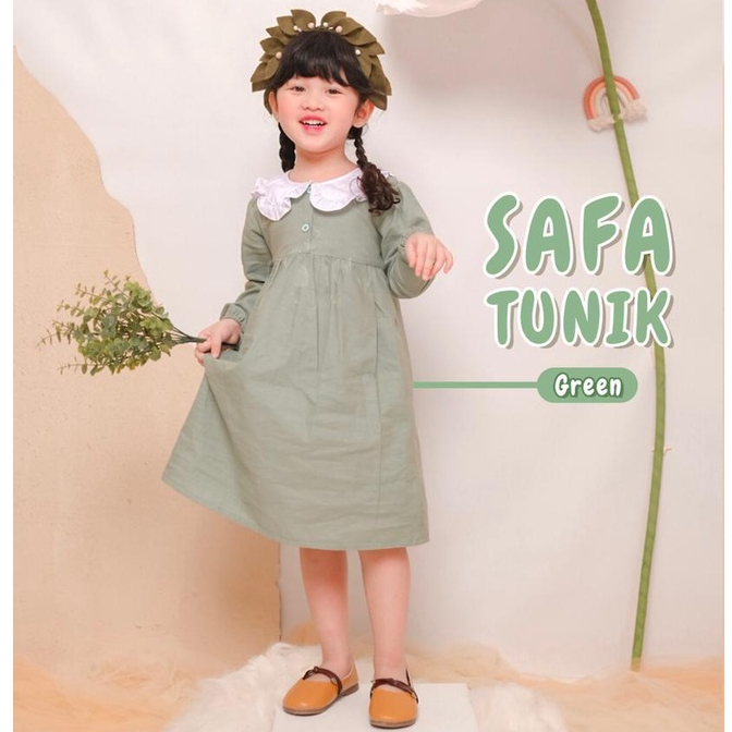 HNK Baju Atasan Muslim Dress Tunik Anak Perempuan | SAFA TUNIK